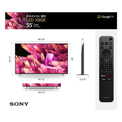 Certified Refurbished - Sony 75 Inch 4K Ultra HD TV X90K Series: BRAVIA XR Full Array LED Smart Google TV
